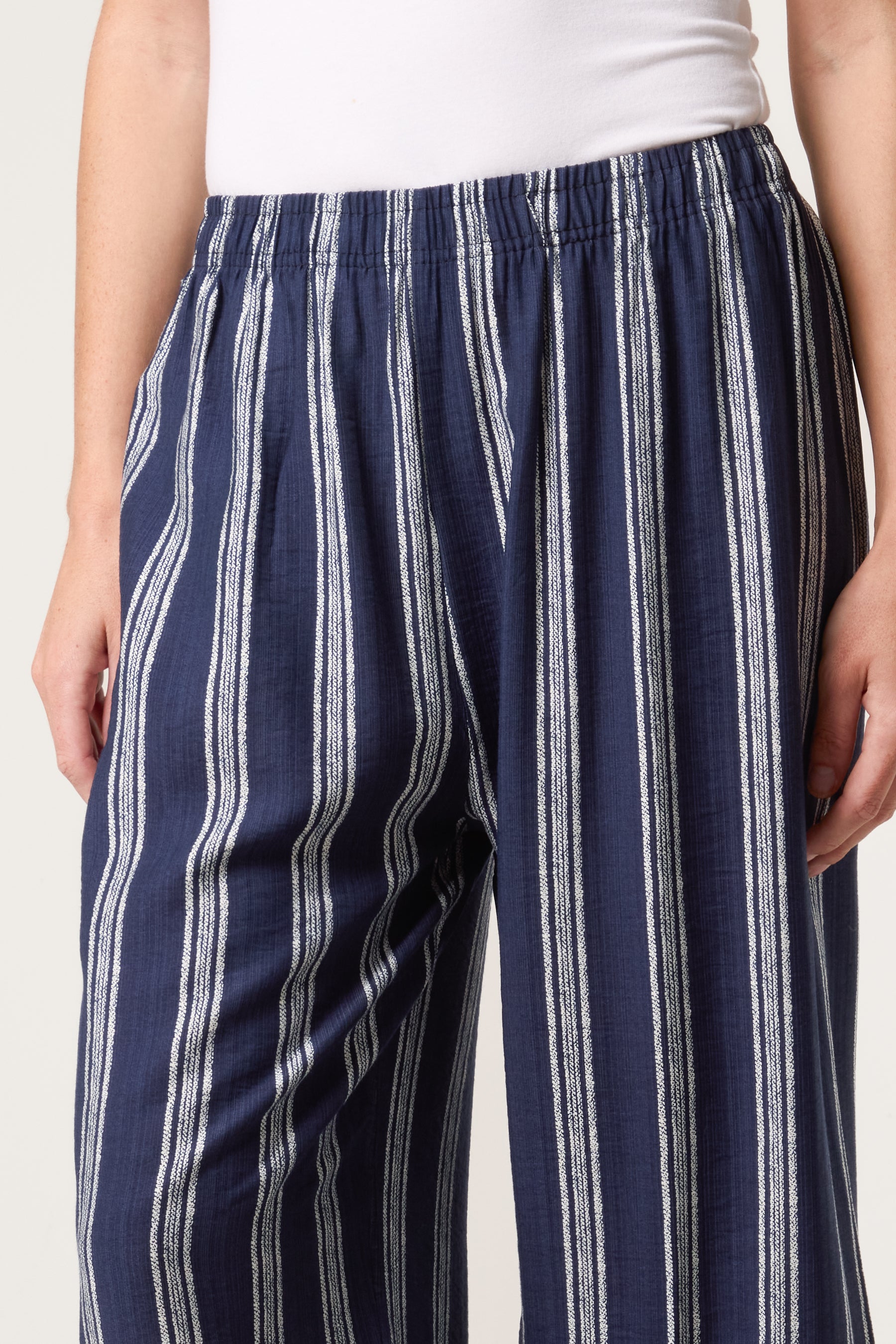 Striped Wide Leg Trouser