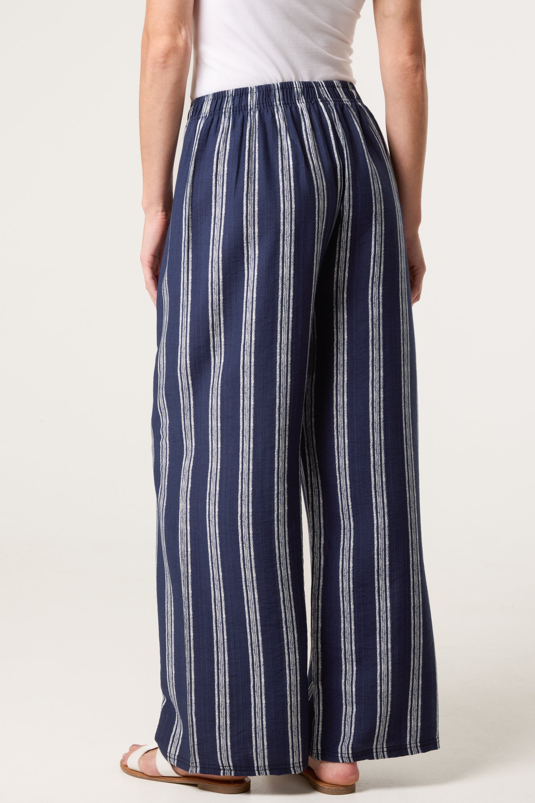 Striped Wide Leg Trouser