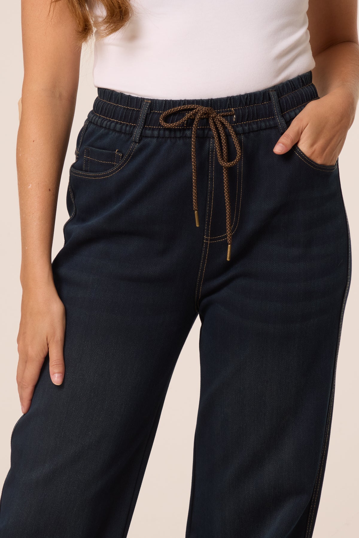 Jeans With Stitching Back Pockets