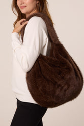 Faux Fur Slouch Bag