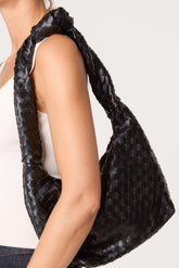 Braided Textured Hobo Bag