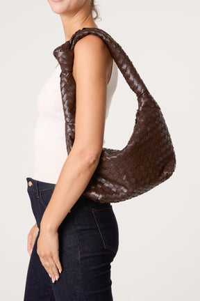 Braided Textured Hobo Bag