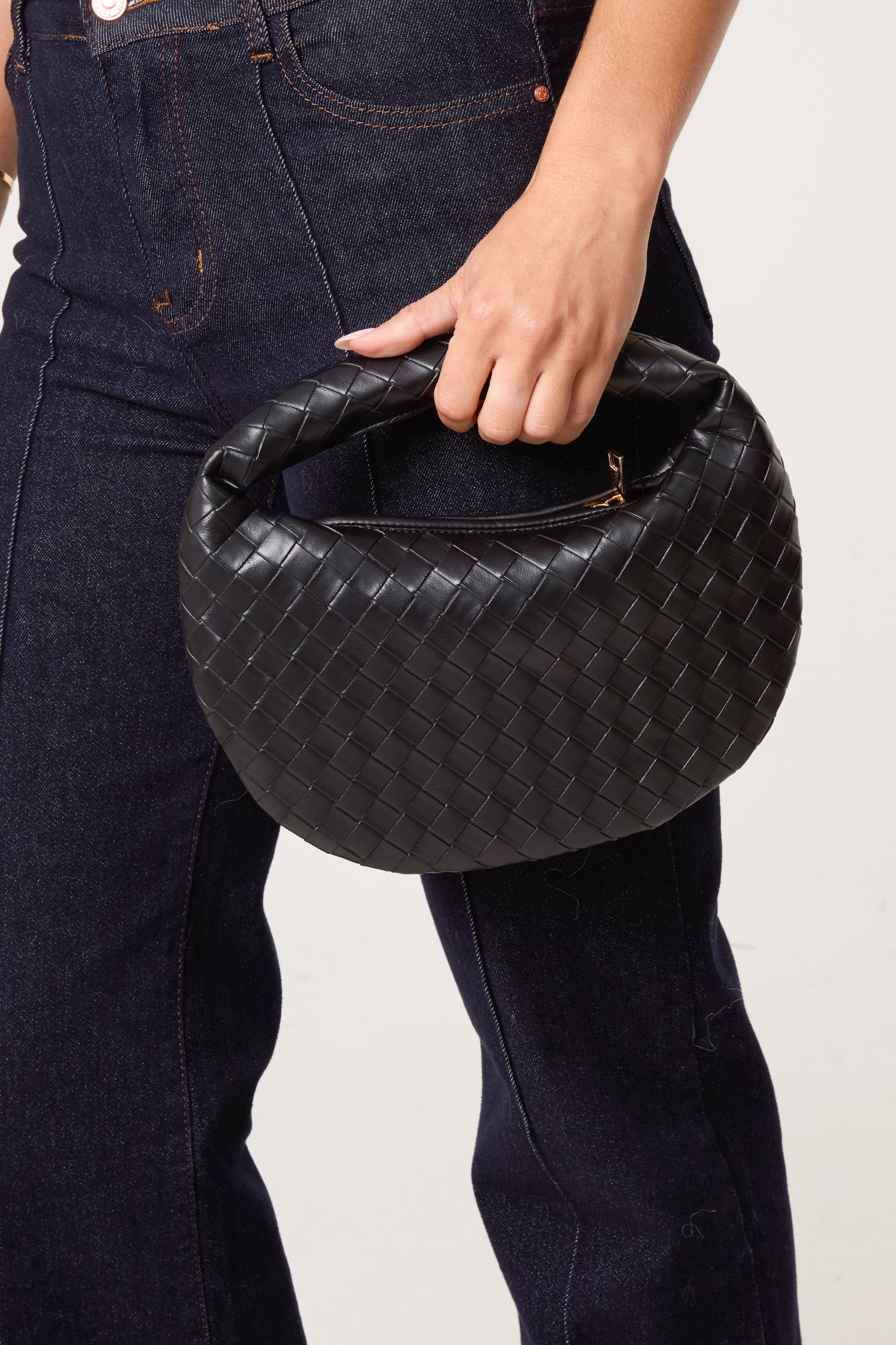Textured Small Handbag