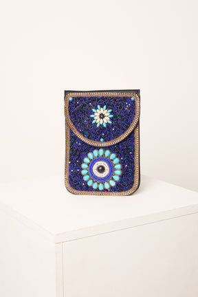 Handmade Greek Eye Beaded Crossbody Bag