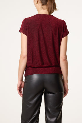 Cowl Neck Draped Top