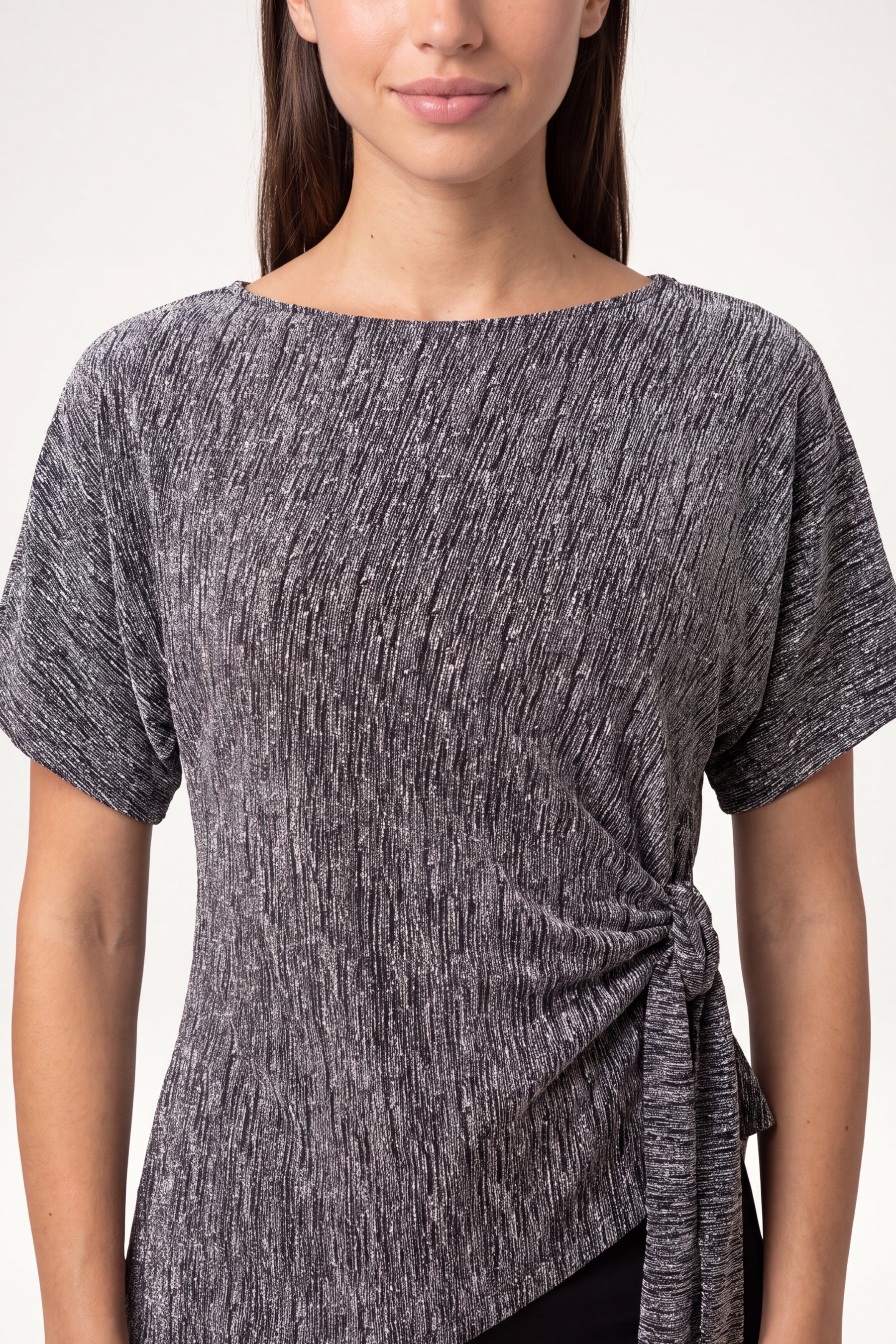 Rhinestone Side Tie Top