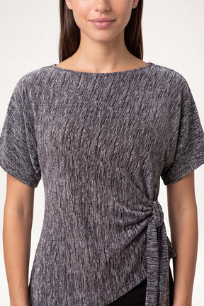 Rhinestone Side Tie Top