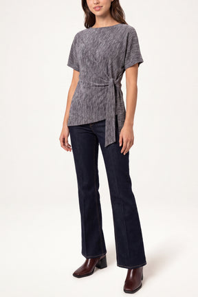 Rhinestone Side Tie Top