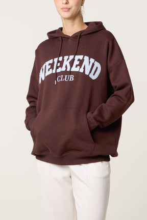 Comfy Weekend Club Cotton Blend Hoodie