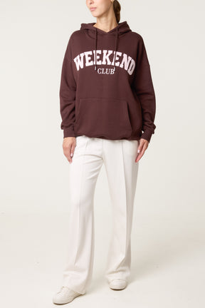 Comfy Weekend Club Cotton Blend Hoodie