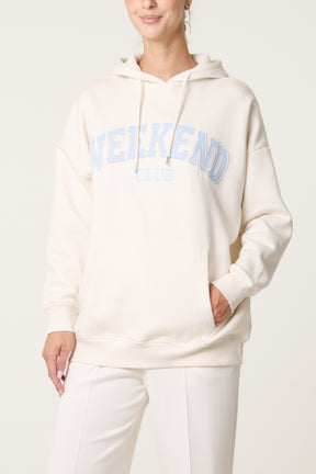 Comfy Weekend Club Cotton Blend Hoodie