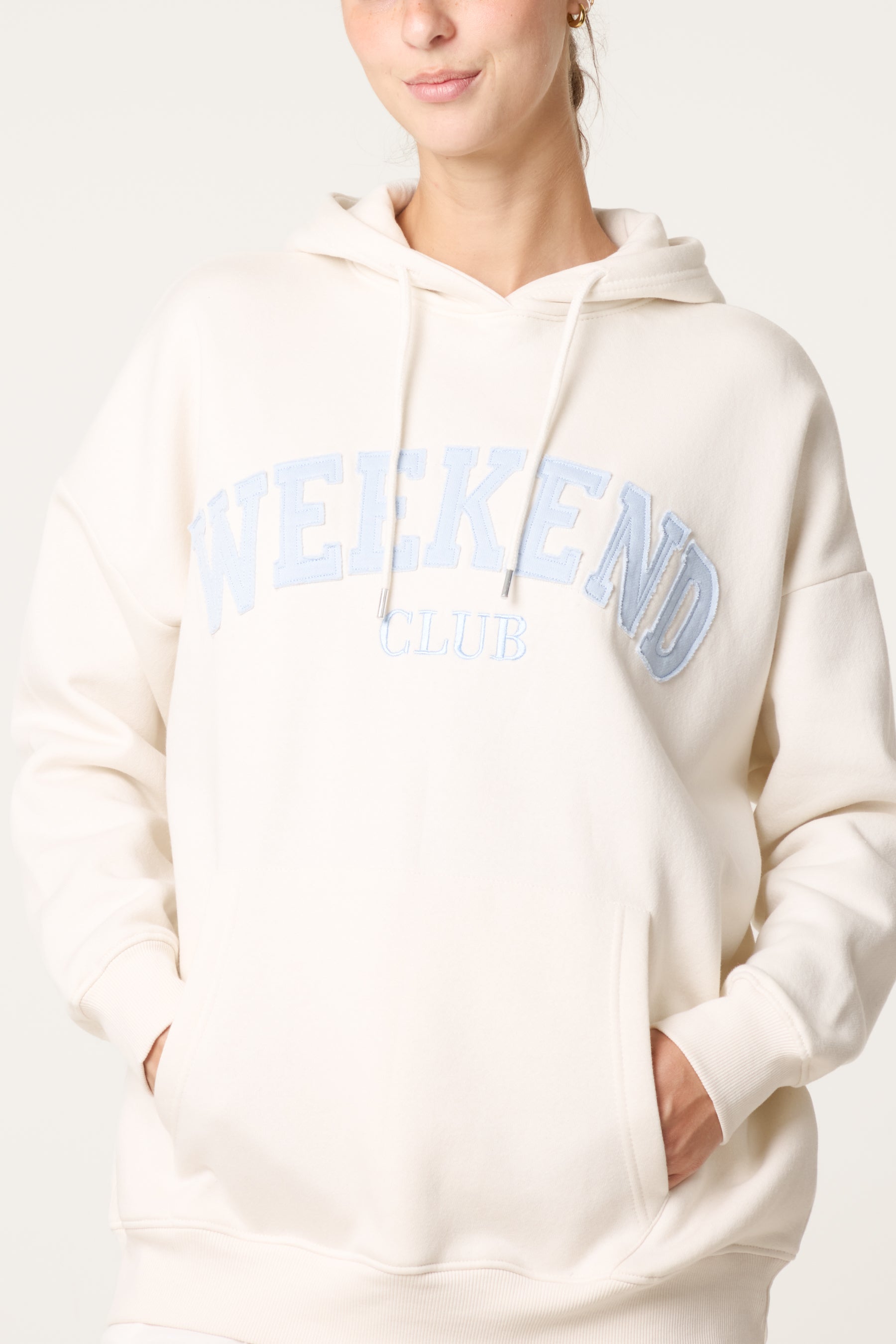 Comfy Weekend Club Cotton Blend Hoodie