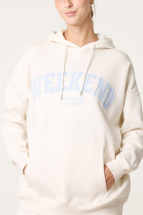 Comfy Weekend Club Cotton Blend Hoodie
