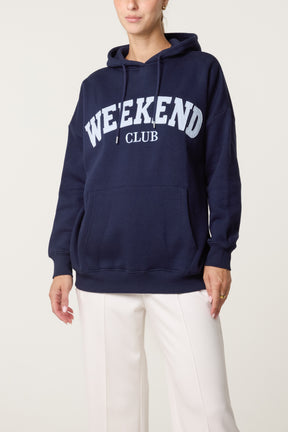 Comfy Weekend Club Cotton Blend Hoodie