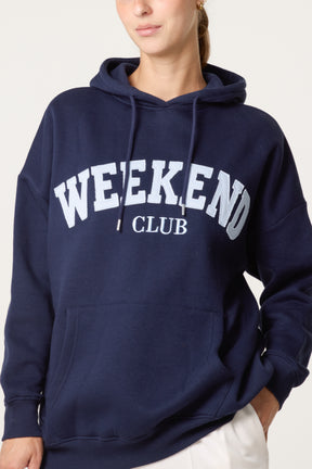 Comfy Weekend Club Cotton Blend Hoodie