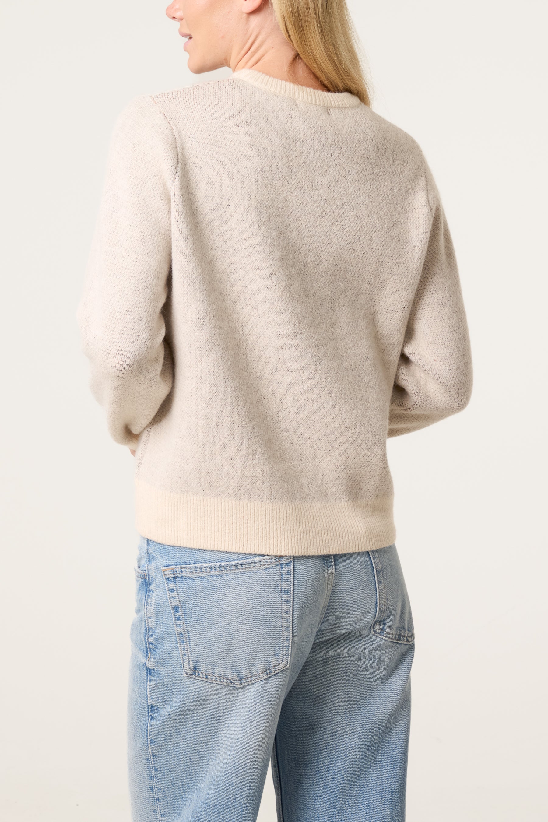 Knitted Round Neck Dog Jumper
