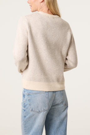 Knitted Round Neck Dog Jumper