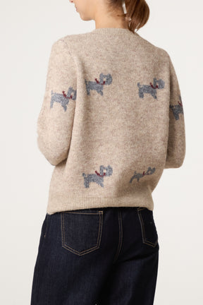 Button Through Knit Cardigan With Bow Details