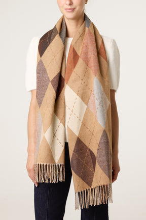 Argyle Pattern Scarf