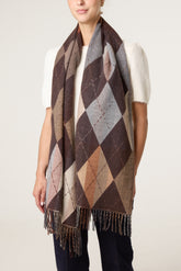 Argyle Pattern Scarf