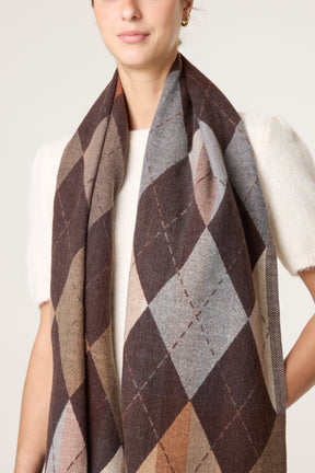 Argyle Pattern Scarf