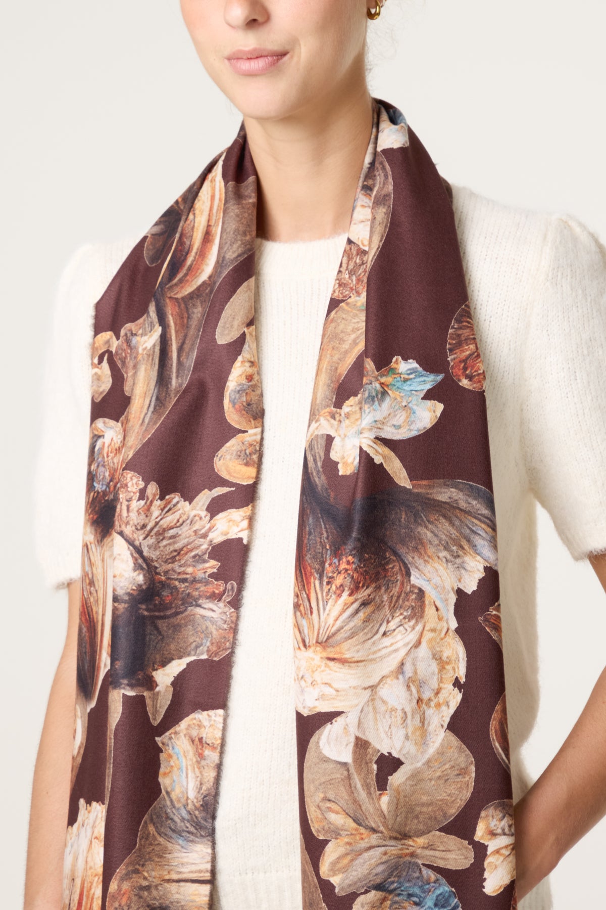 Floral Print Scarf