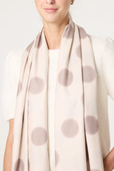 Maxi Polka Dot Pattern Scarf