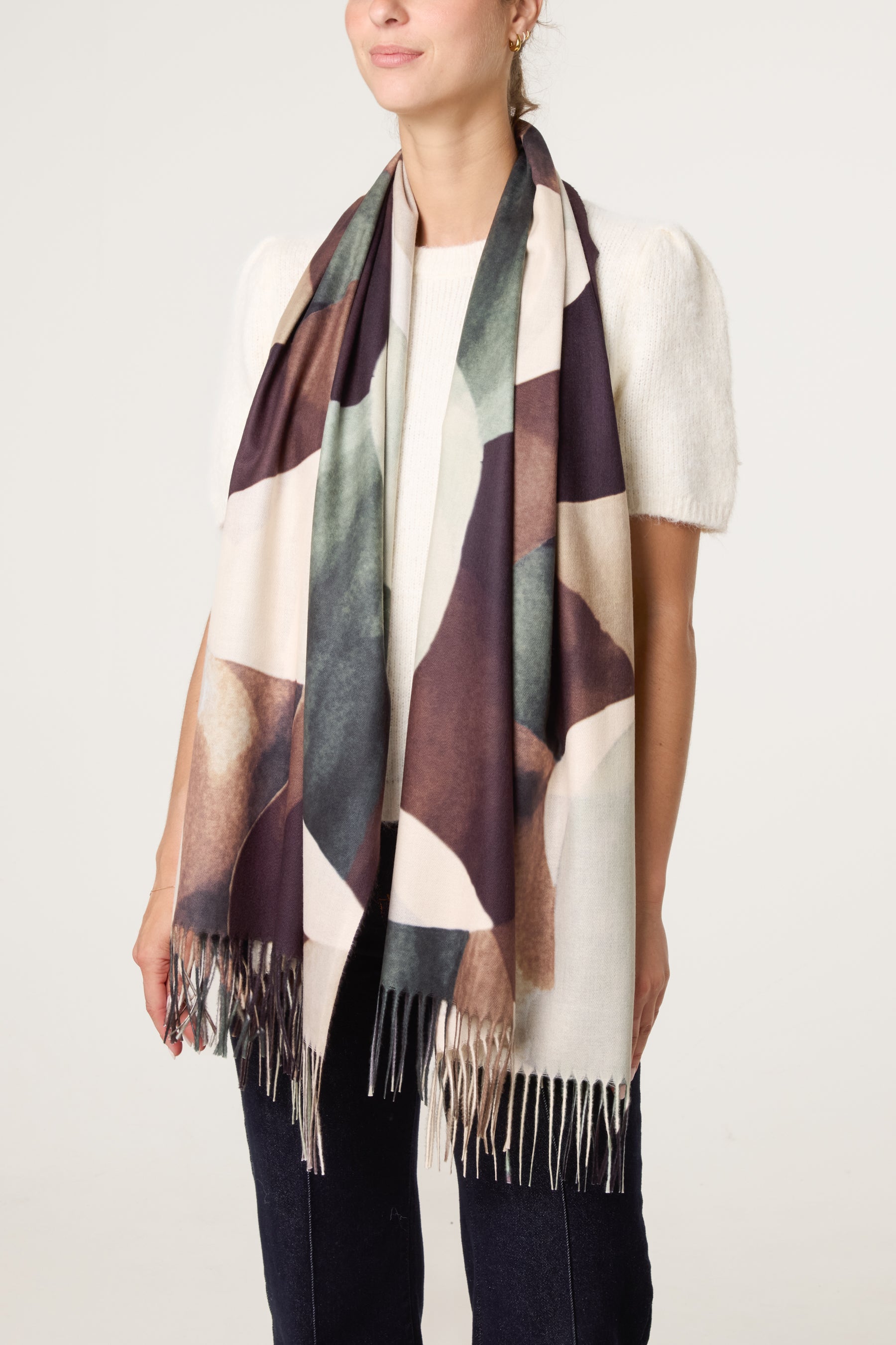 Geometric Shapes Pattern Scarf