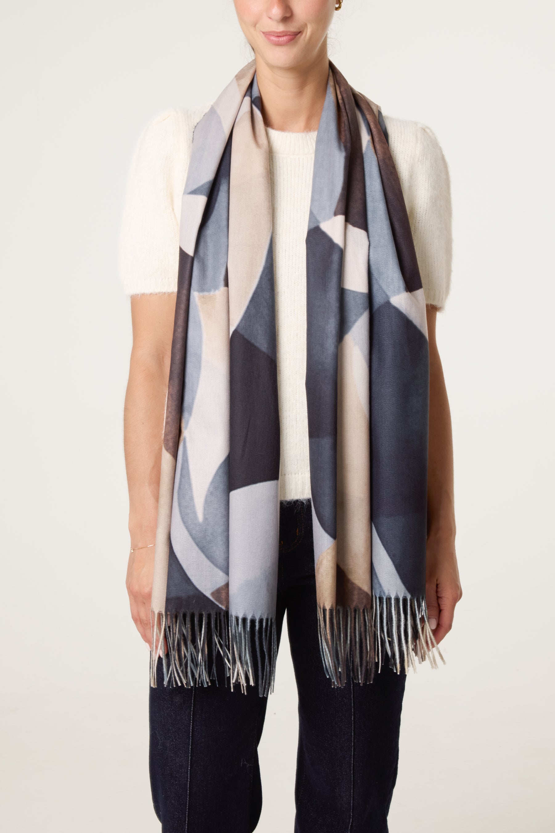 Geometric Shapes Pattern Scarf