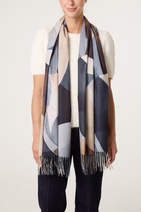 Geometric Shapes Pattern Scarf