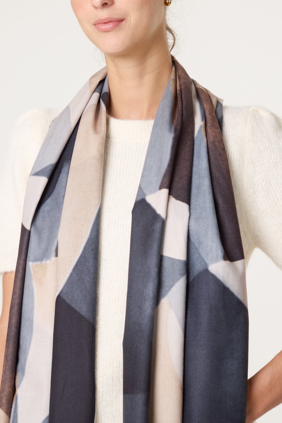 Geometric Shapes Pattern Scarf