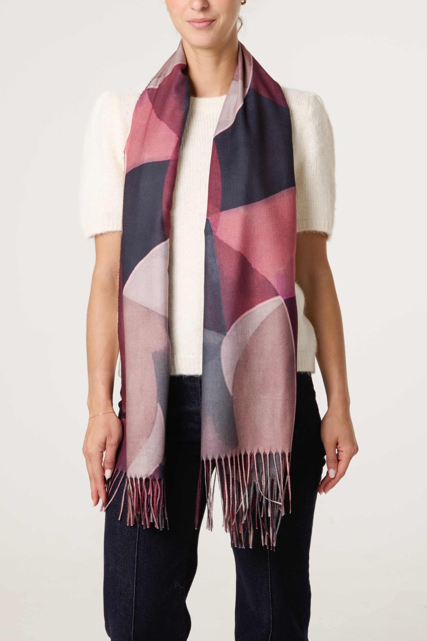 Geometric Shapes Pattern Scarf