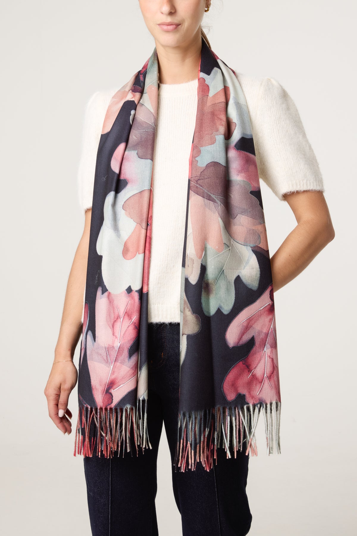 Floral Pattern Scarf