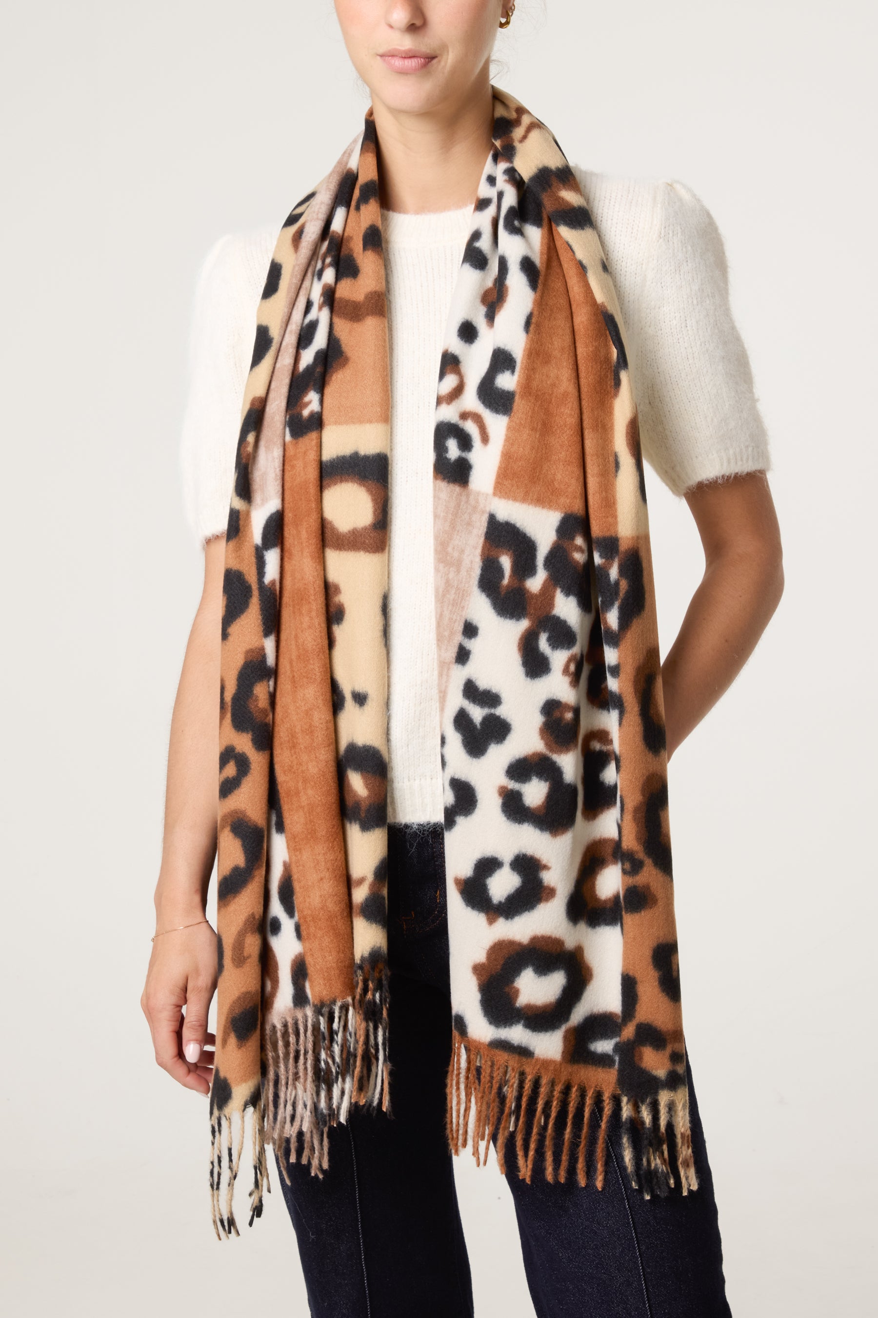 Bold Animal Print Scarf