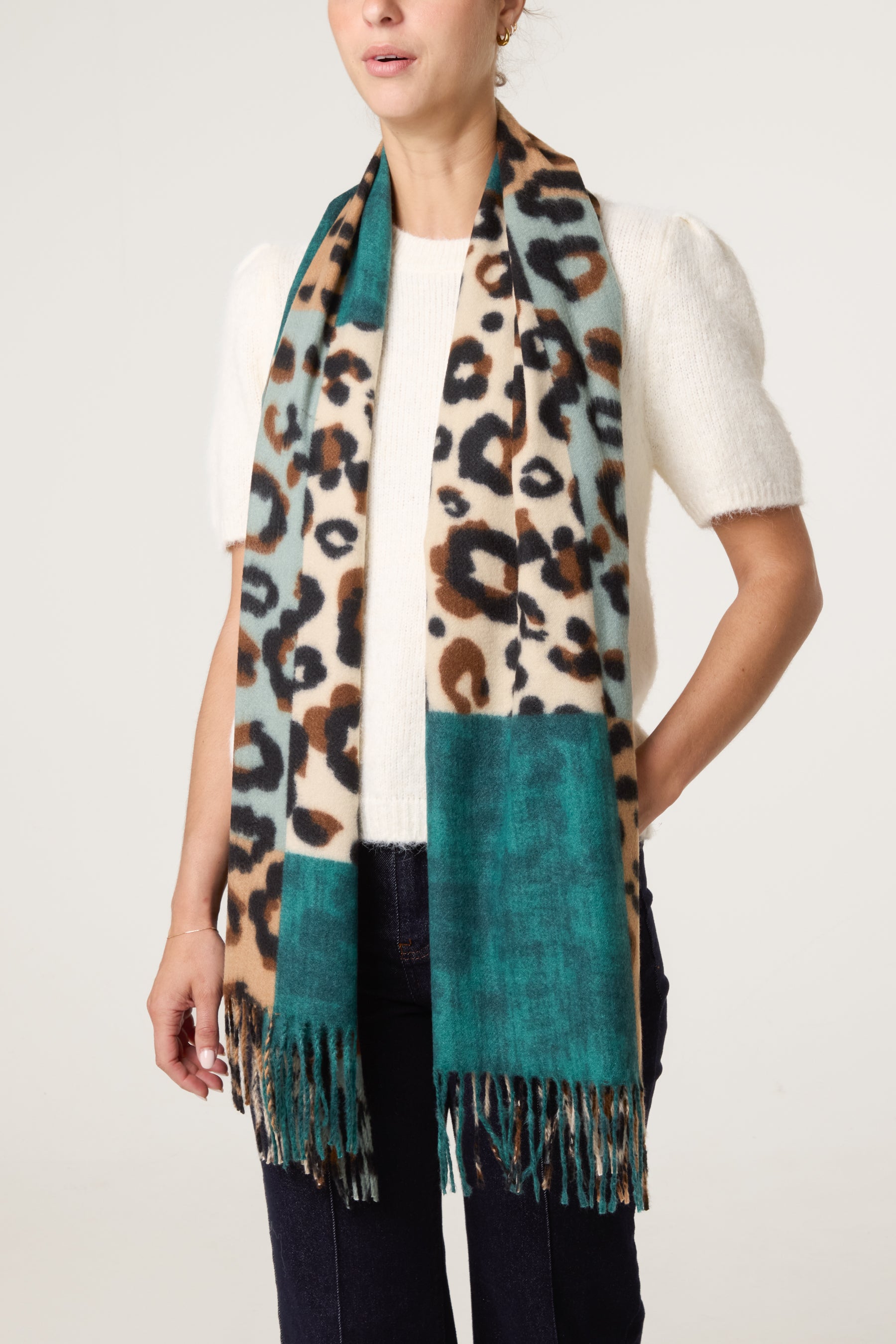 Bold Animal Print Scarf