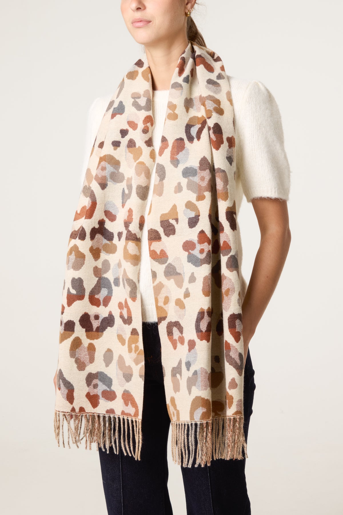 Colourful Animal Print Scarf