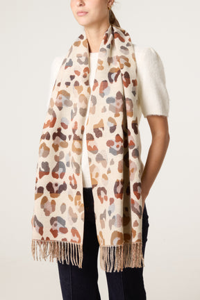 Colourful Animal Print Scarf