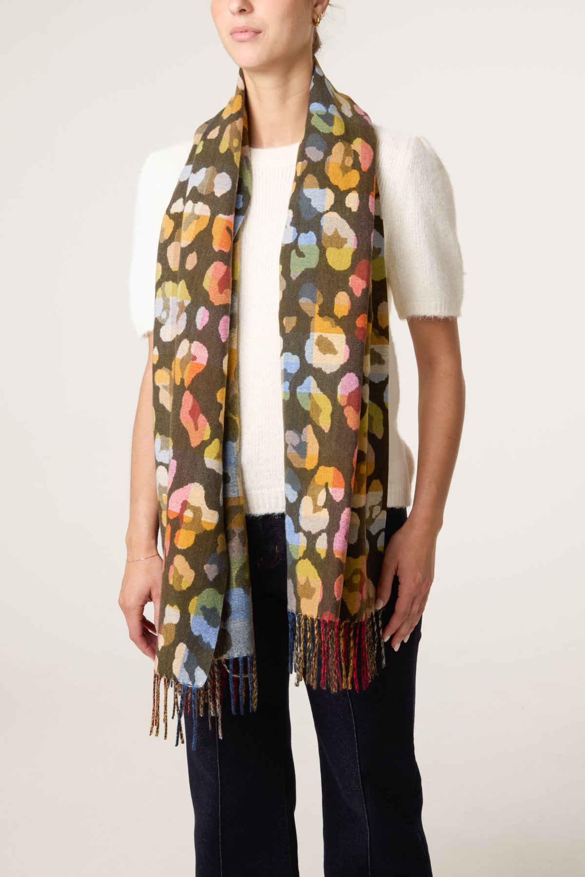 Colourful Animal Print Scarf