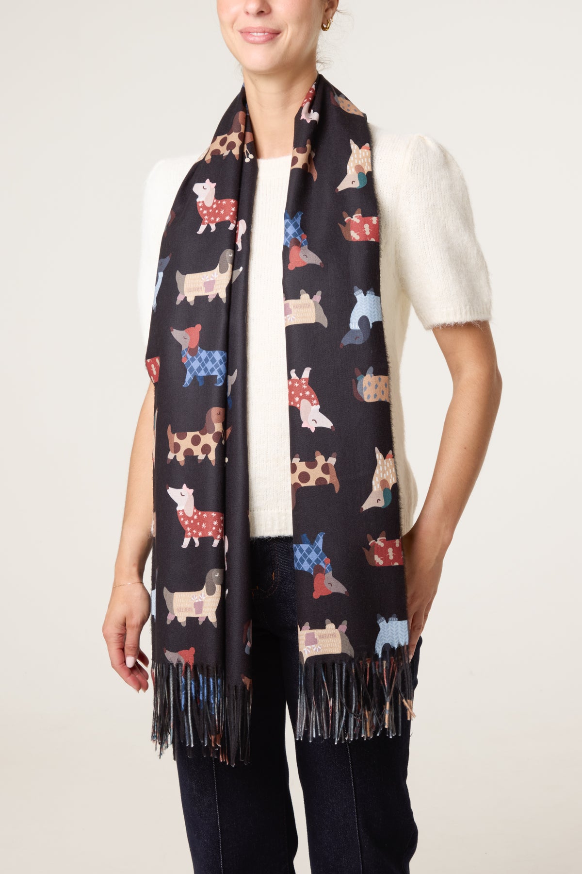 Dachshund Print Scarf