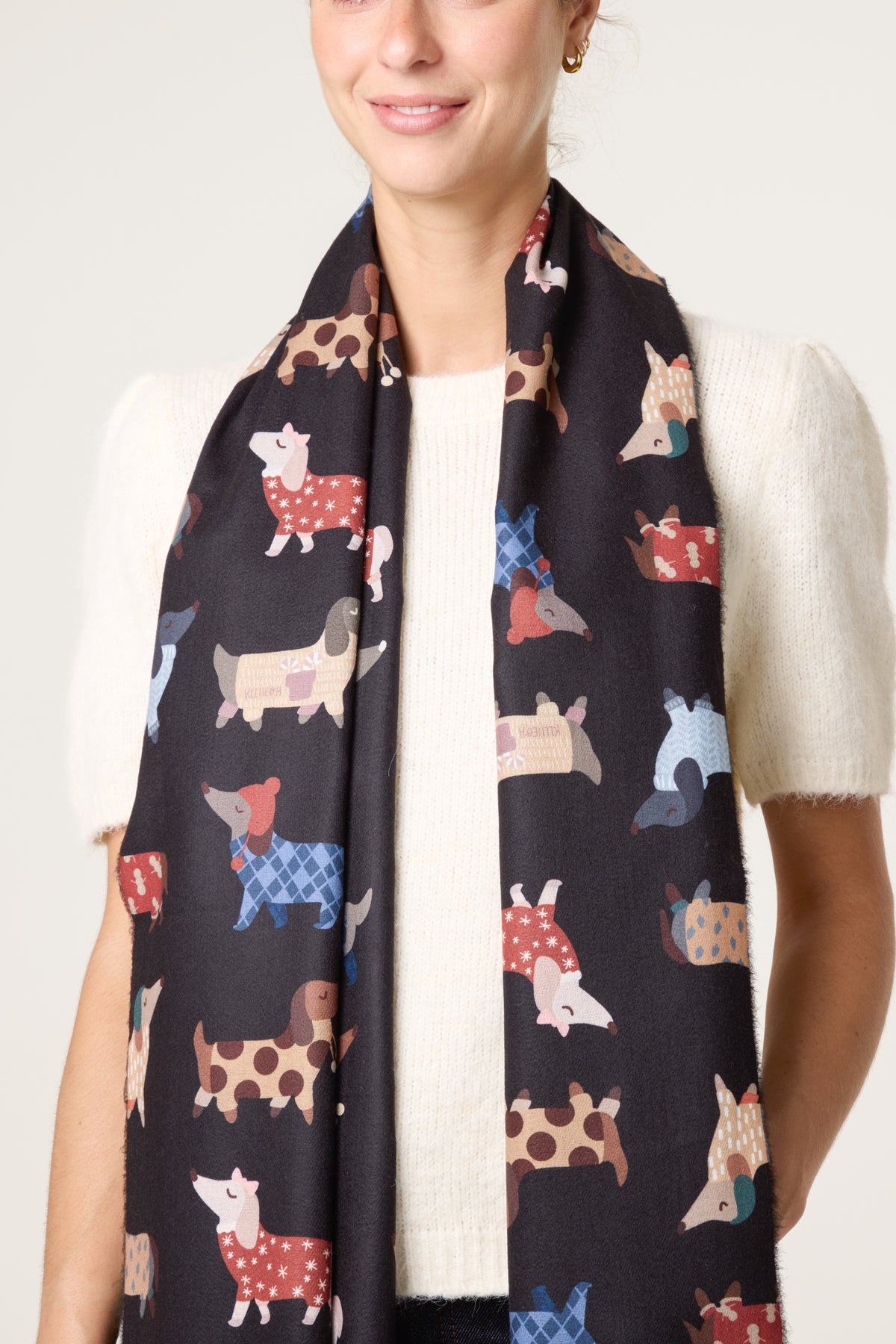 Dachshund Print Scarf