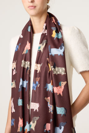 Dachshund Print Scarf