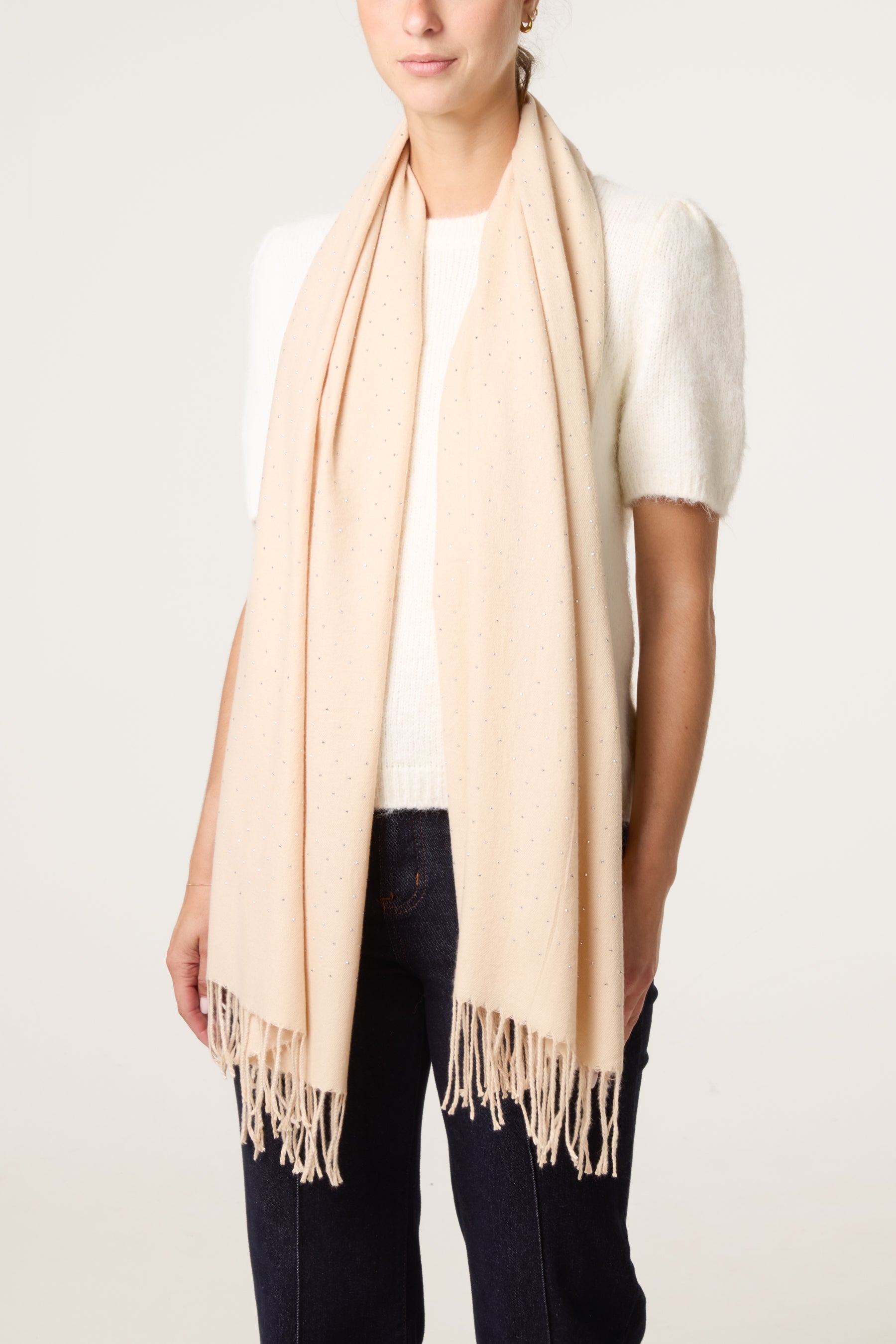 Embellished Essential Diamante Scarf