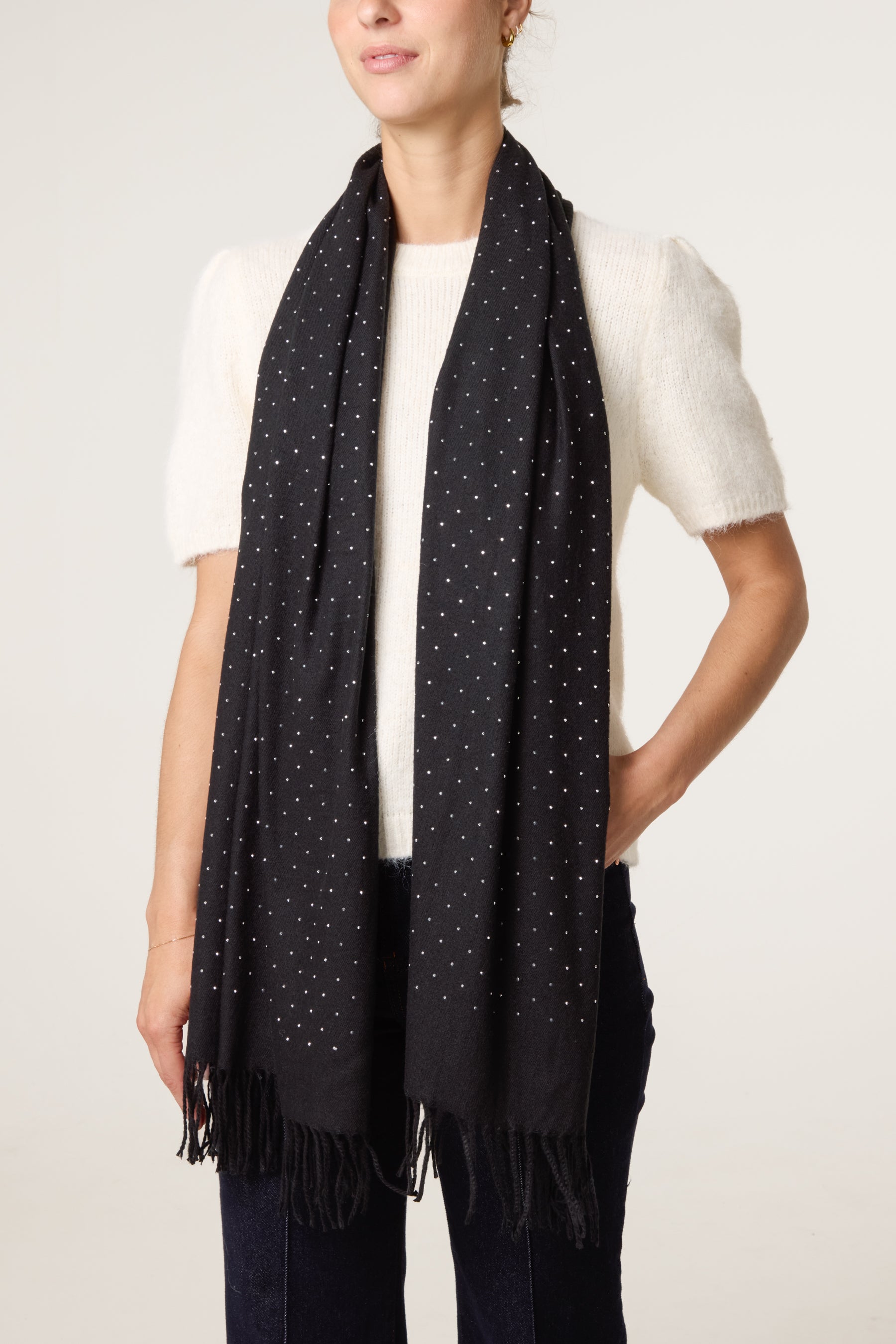 Embellished Essential Diamante Scarf