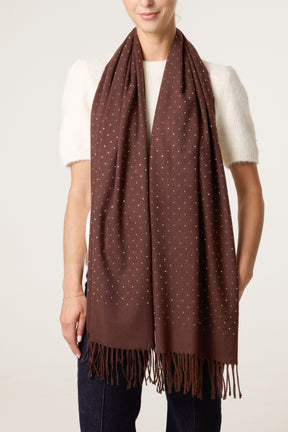 Embellished Essential Diamante Scarf