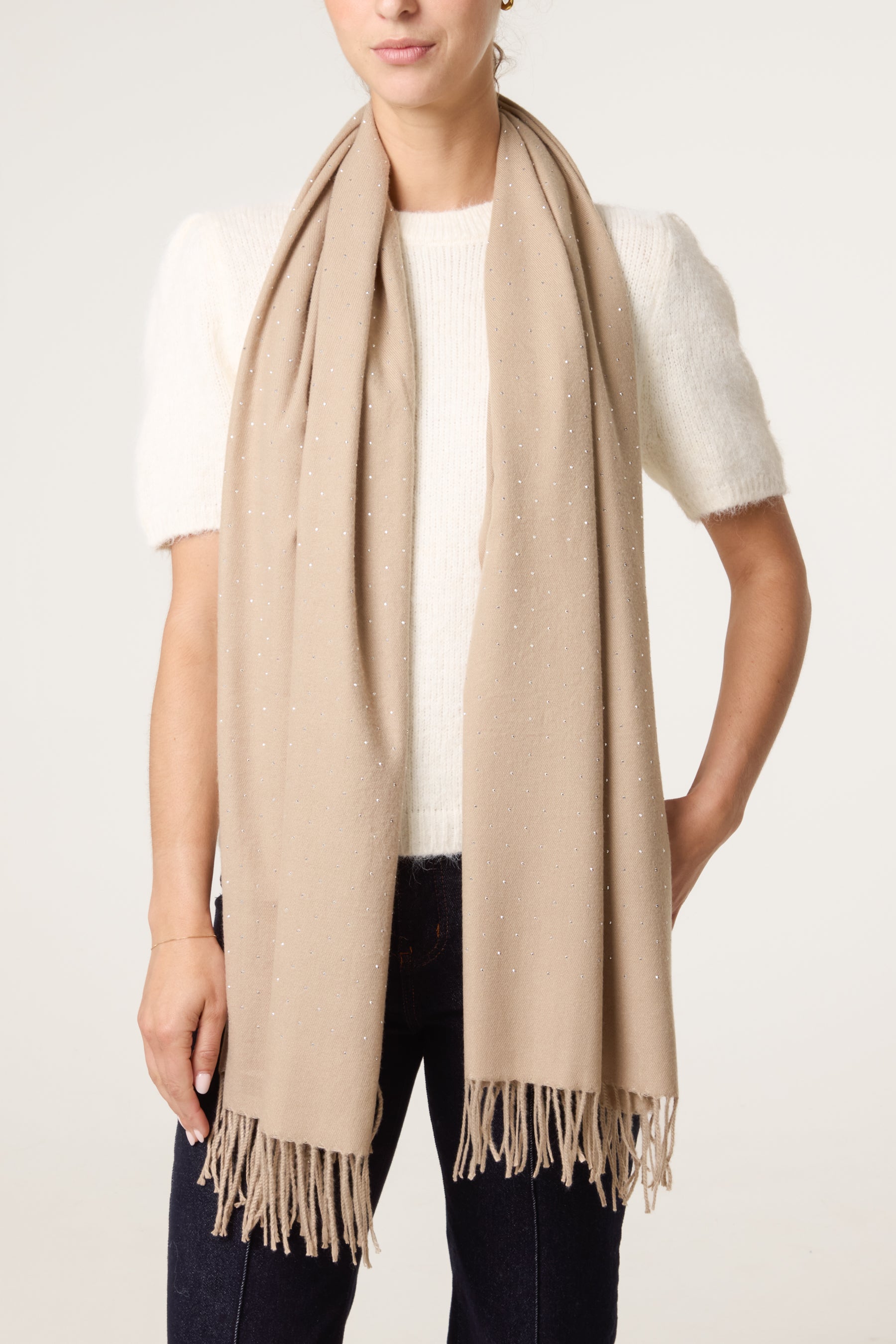 Embellished Essential Diamante Scarf