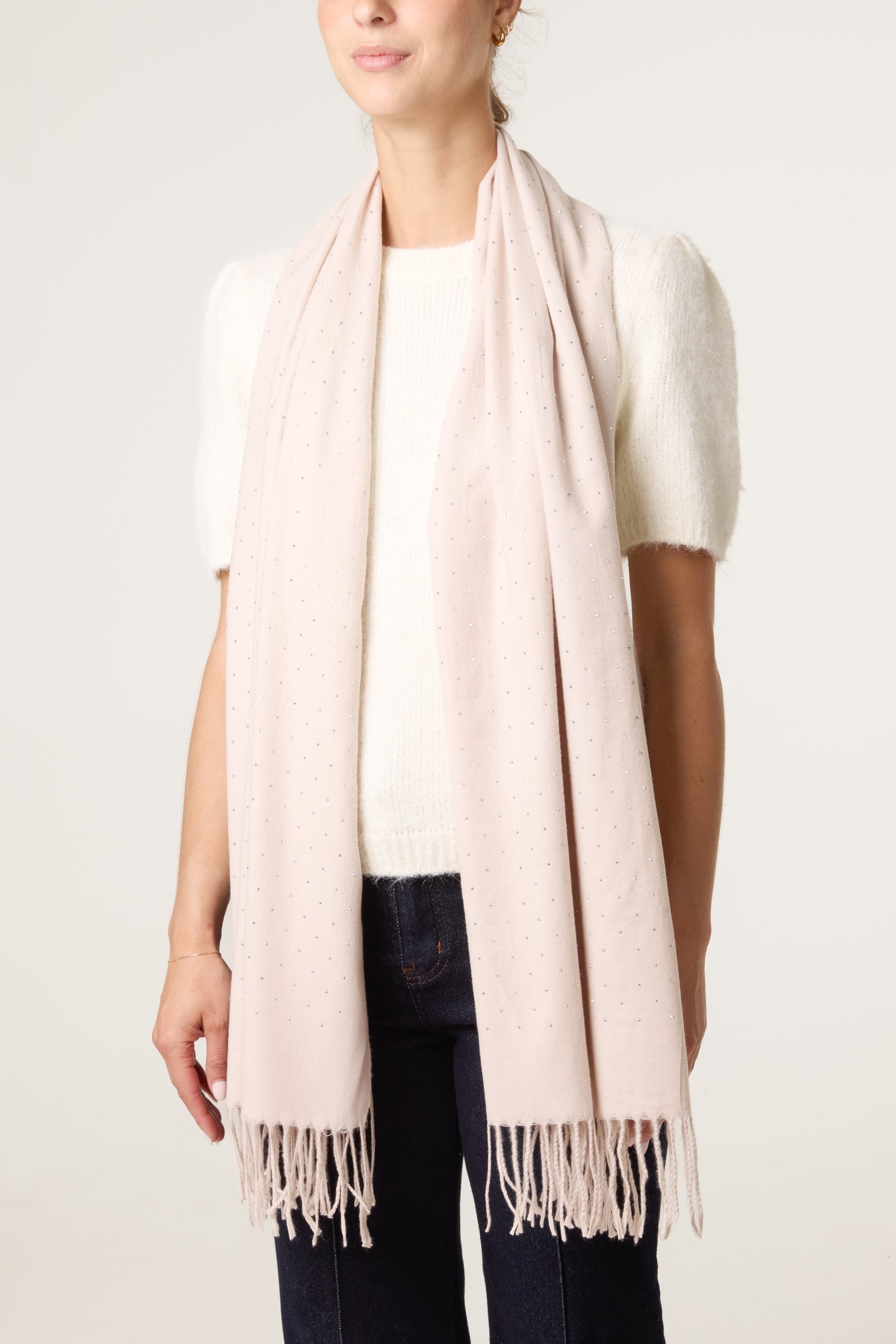 Embellished Essential Diamante Scarf