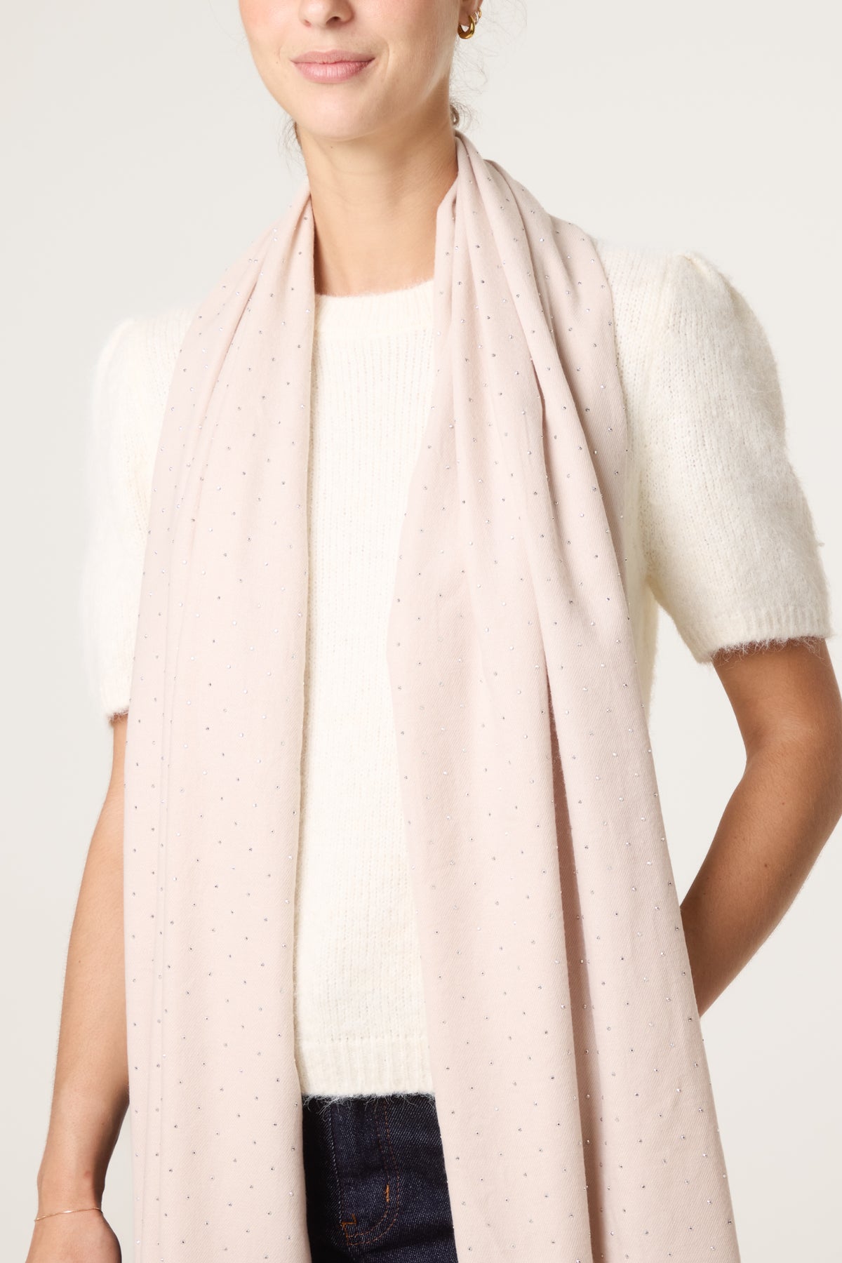 Embellished Essential Diamante Scarf