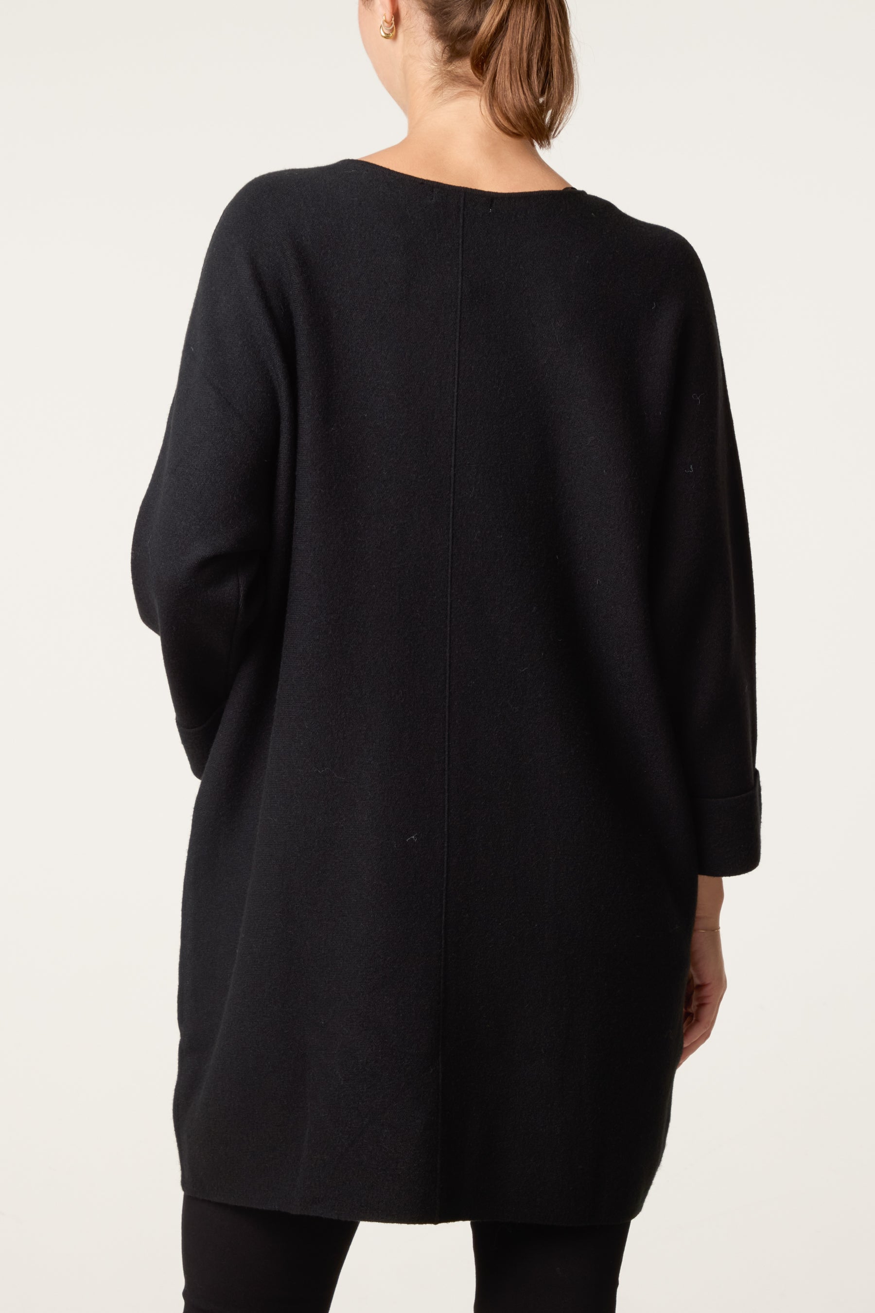 Button Detail Seam Pocket Jumper