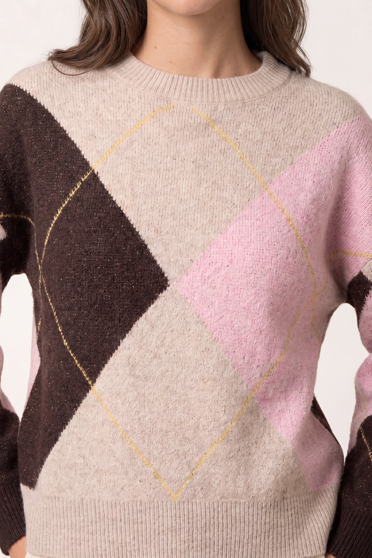 Argyle Knit Jumper