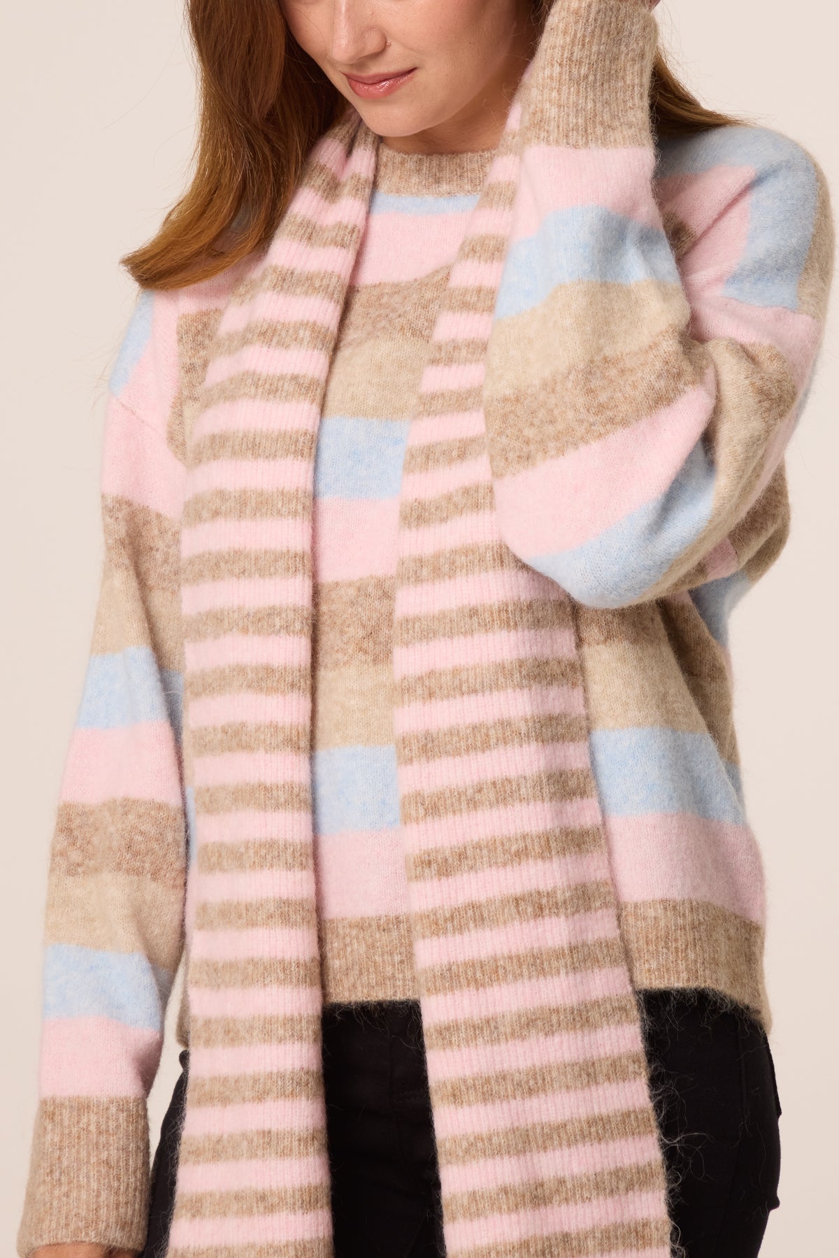 Striped Scarf & Jumper
